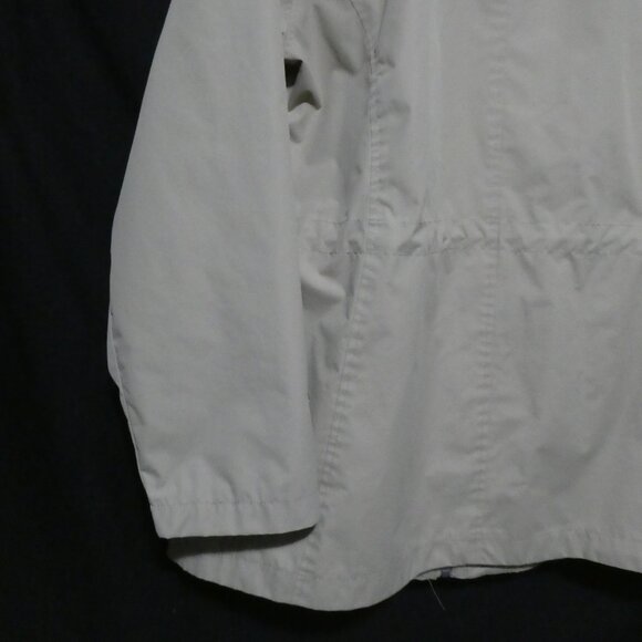 IZOD | large | Beige Hooded Jacket With Plaid Lining | Removeable Hood - Picture 12 of 15